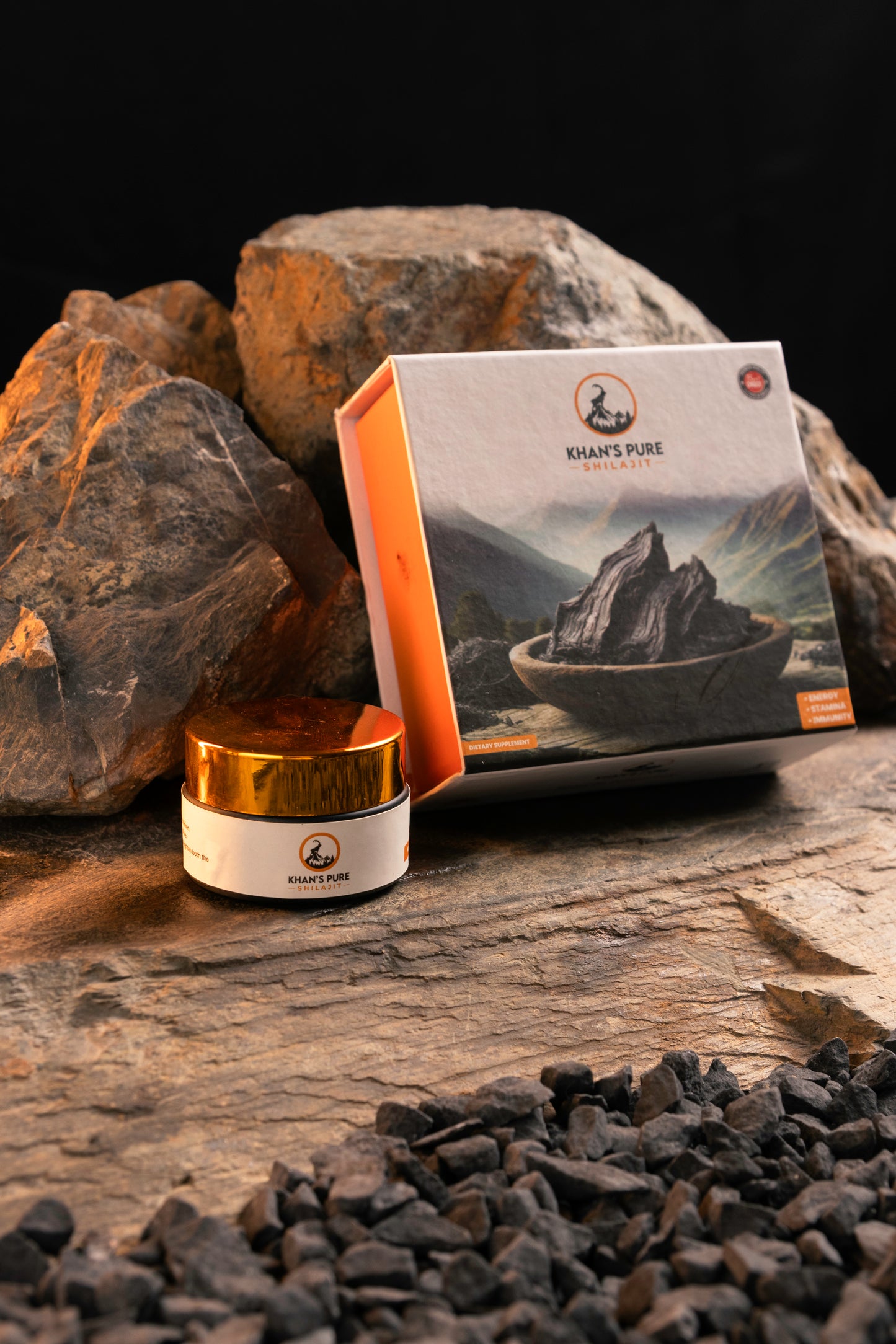Khans Pure Shilajit 25g – Your Natural Boost for Energy, Immunity, and Wellness.
